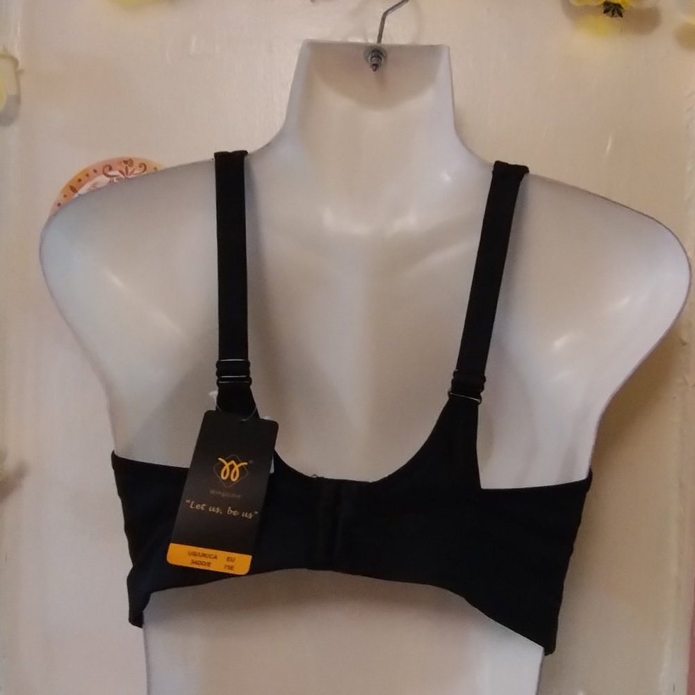 Black Women's Sports Bra - Picture 4 of 7